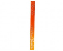 DoubleFaceSatin  100 Pure Chocolate  Orange/Silver